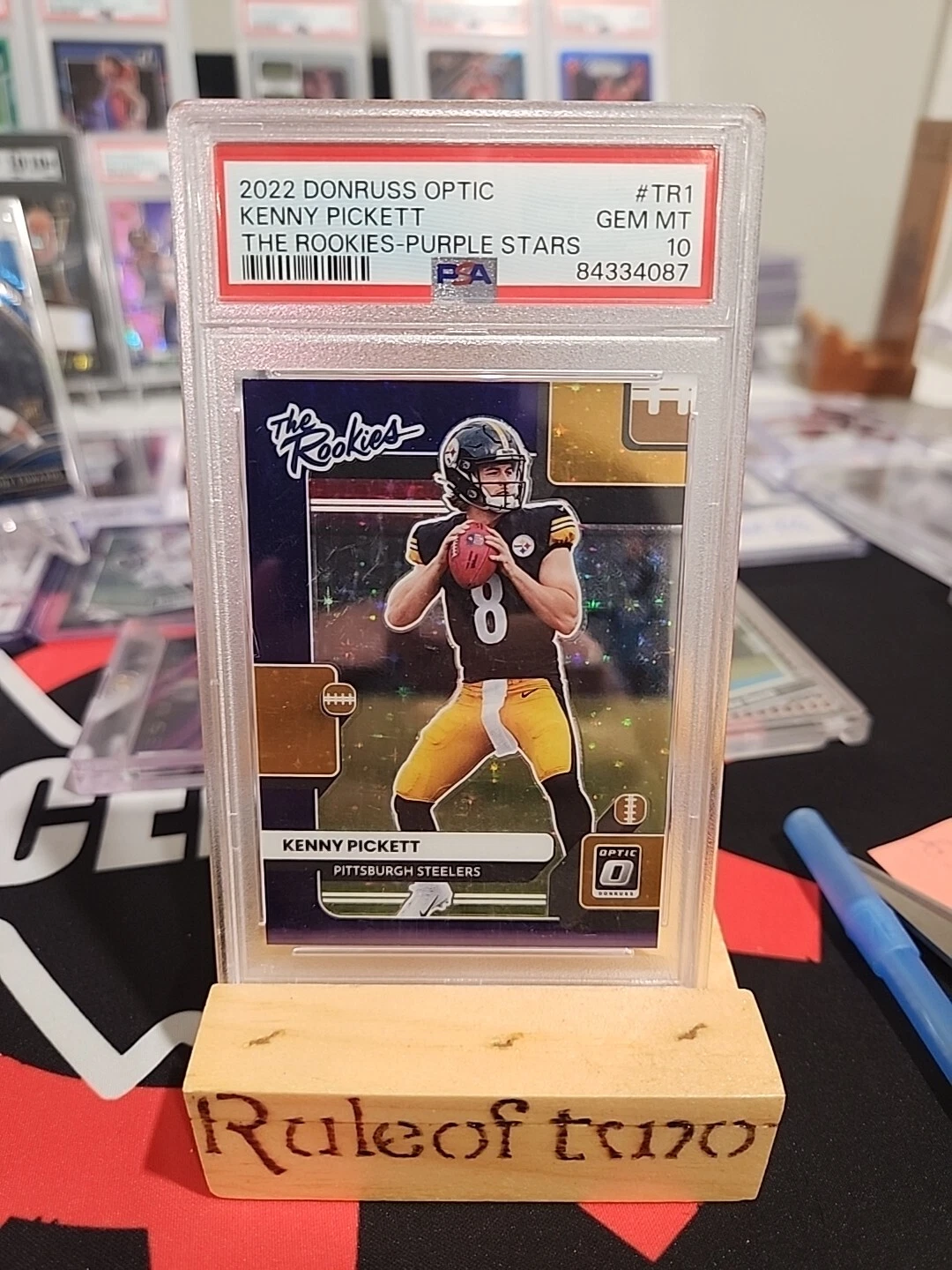 Kenny Pickett Panini Donruss Optic the Rookies #TR1 Purple Stars