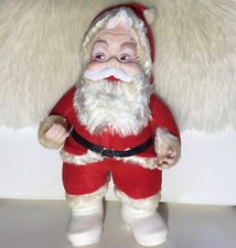VINTAGE RUSHTON CO. COCA COLA SANTA CLAUS CHRISTMAS PLUSH TOY DOLL DECOR~ANTIQUE