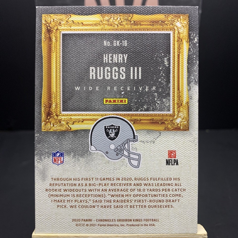 2020 Panini Chronicles Henry Ruggs III RC Gridiron Kings GK-16 Las ...