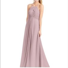 AZAZIE Ginger A-Line / Princess Halter floor length Chiffon dress vintage style