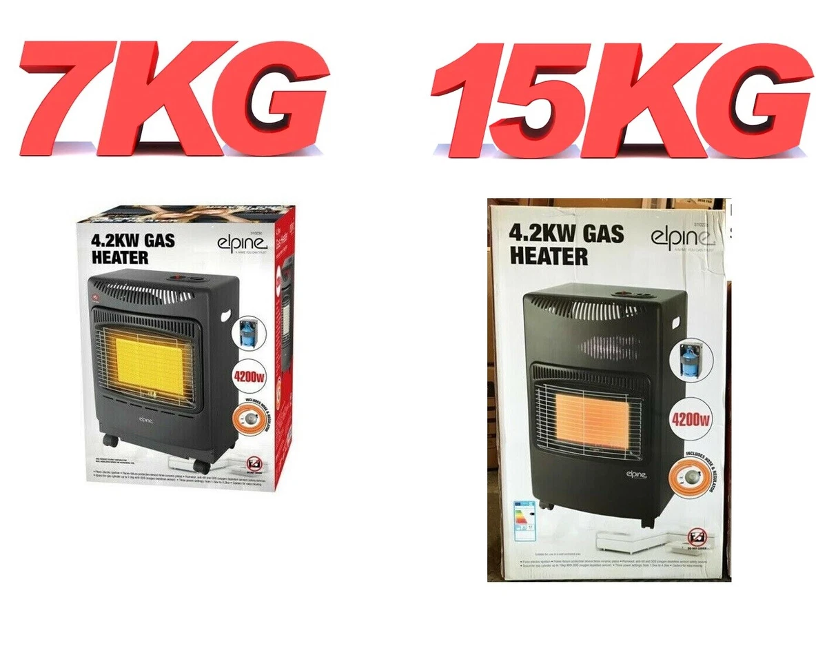 Large / Medium 4.2KW CALOR GAS PORTABLE CABINET HEATER BUTANE REGULATOR  7kg/15kg | eBay