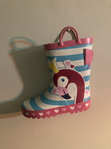 Girls wellies Flamingo Stipes £15.50 | eBay