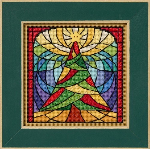 MILL HILL Buttons Beads Cross Stitch Kit STAINED GLASS TREE MH14-2532