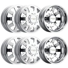 Set-6 Mayhem Challenger Dually 22x8.25 10x225 169mm Polished Wheels 22 Inch Set-6 Mayhem Challenger Dually 22x8.25 10x225 169mm Polished Wheels 22 Inch