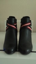 Stiefeletten, Hochfront-Pumps, schwarz, Gr. 36