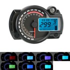 7 Colors Speedometer LCD Digital Motorcycle Odometer Meter MAX 299KM/H Dashboard