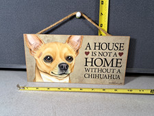 Chihuahua Sign Wood Pet Project LLC 5x10" USA Home Wall Decor 3962L329