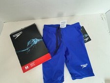 NWOT Speedo Swimsuit Jammer Youth Swim Competitive Size 22 Youth Sapphire Blue