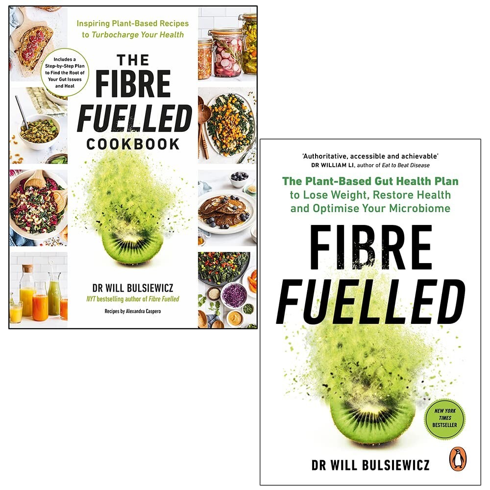 Will Bulsiewicz 2 Books Collection Set Fibre Fuelled & Cookbook Paperback NEW