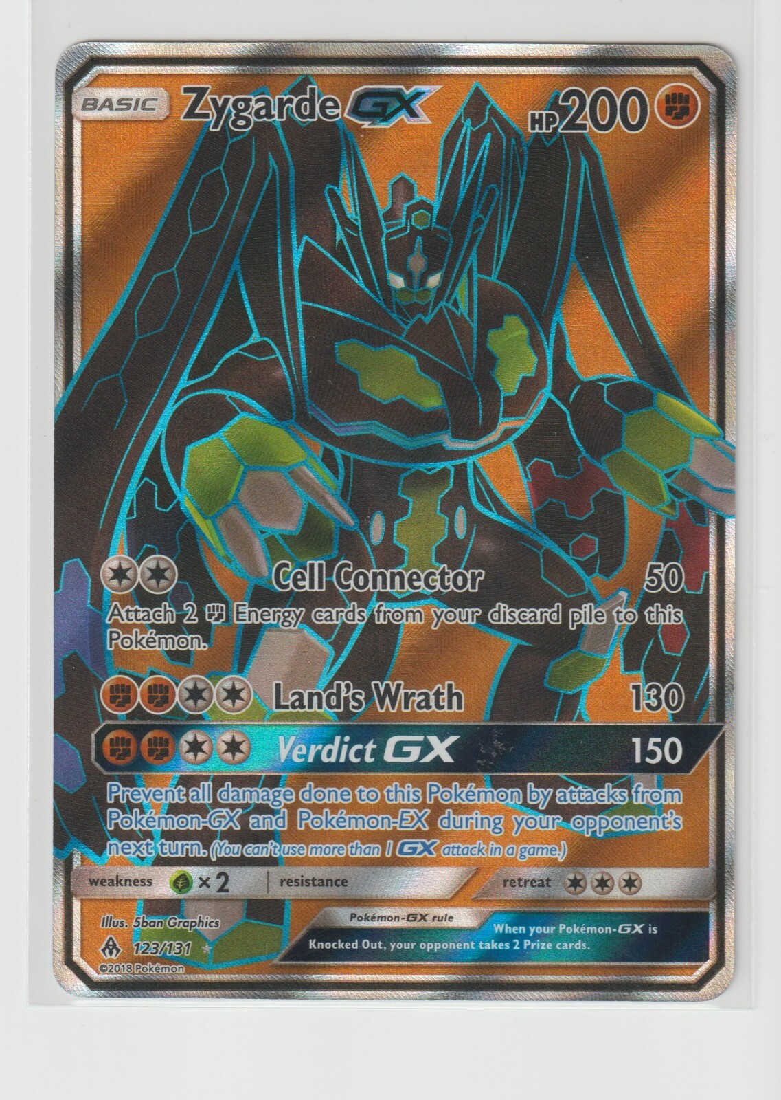 Pokemon TCG - Zygarde GX 123 NM - Fast Shipping!