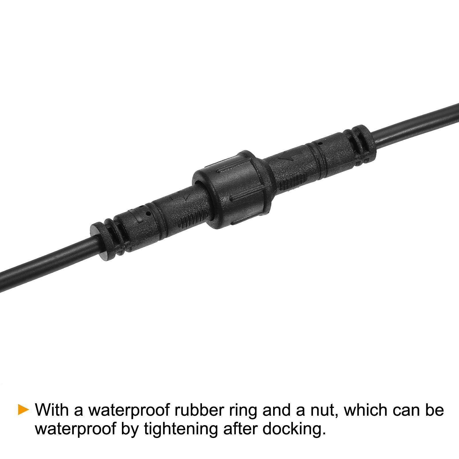 2Pcs 9.84ft 4 Pin Extension Cable Wire 22 AWG Waterproof IP67 Connectors eBay