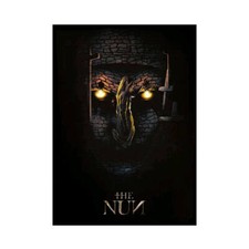 Officially Licensed The Nun with Lanterns Forming It  s Evil Gaze Tin Sign