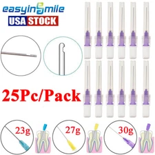 100x Dental Endo End-Closed Syringes Irrigation Needle Tips Side Hole 23/27/30g