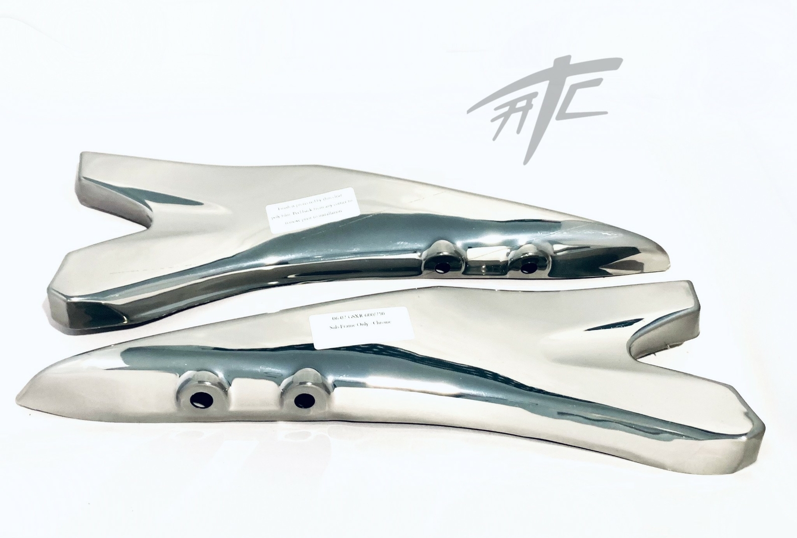GSXR 600/750 CHROME SUBFRAME COVERS (LEFT/RIGHT) 2006-2007 SUZUKI GSXR600