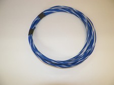 AUTOMOTIVE WIRE 18 GAUGE HIGH TEMP GXL 25 FEET BLUE/WHITE MOTORCYCLE CAR TRUCK