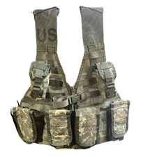 7 PC US MILITARY ACU Rifleman set Fighting Load Carrier FLC Vest + 6 POUCHES GC