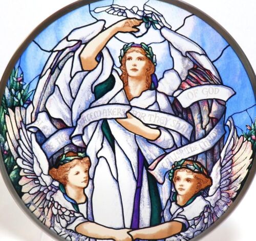 Stained Glass Vintage Three Angels (Made in Toronto, Canada) - Picture 2 of 9
