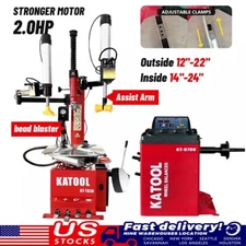 Tire Changer  Machine KATOOL KT-T830 and Wheel Balancer KT-B700 Garage Equipment