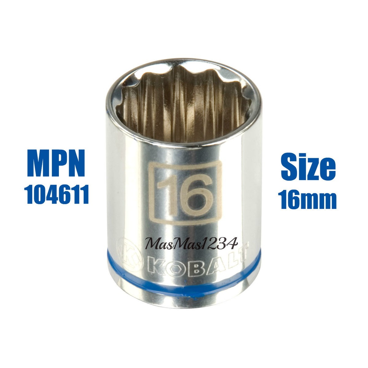Kobalt Metric 3/8-in Drive 12-point 20mm Shallow Socket Kobalt Metric 3/8-in Drive 12-point 20mm Shallow Socket