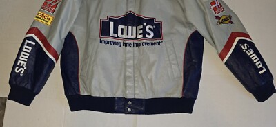 NASCAR Lowe's Jimmy Johnson #48 Leather Jacket Winston Cup