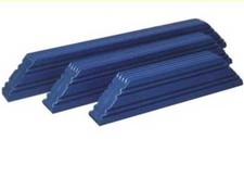 2x Boat Trailer Bunks 1.5 Meter Plastic Skids. Poly Guides. Solid Blue Slides.