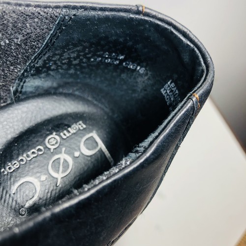 BOC Womens Comfort Shoes Clogs Black Slip On Side Zipper Buckle Platform 8.5 - Picture 8 of 8