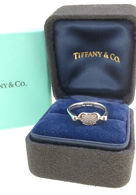 Tiffany & Co. Elsa Peretti リング Tiffany & Co. Elsa Peretti 15 Diamond Bean Ring in Platinum and