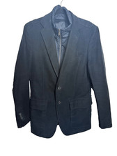 Massimo Dutti Cotton Blend Two Button Blazer Jacket Removable Lining Sz 38 Men's