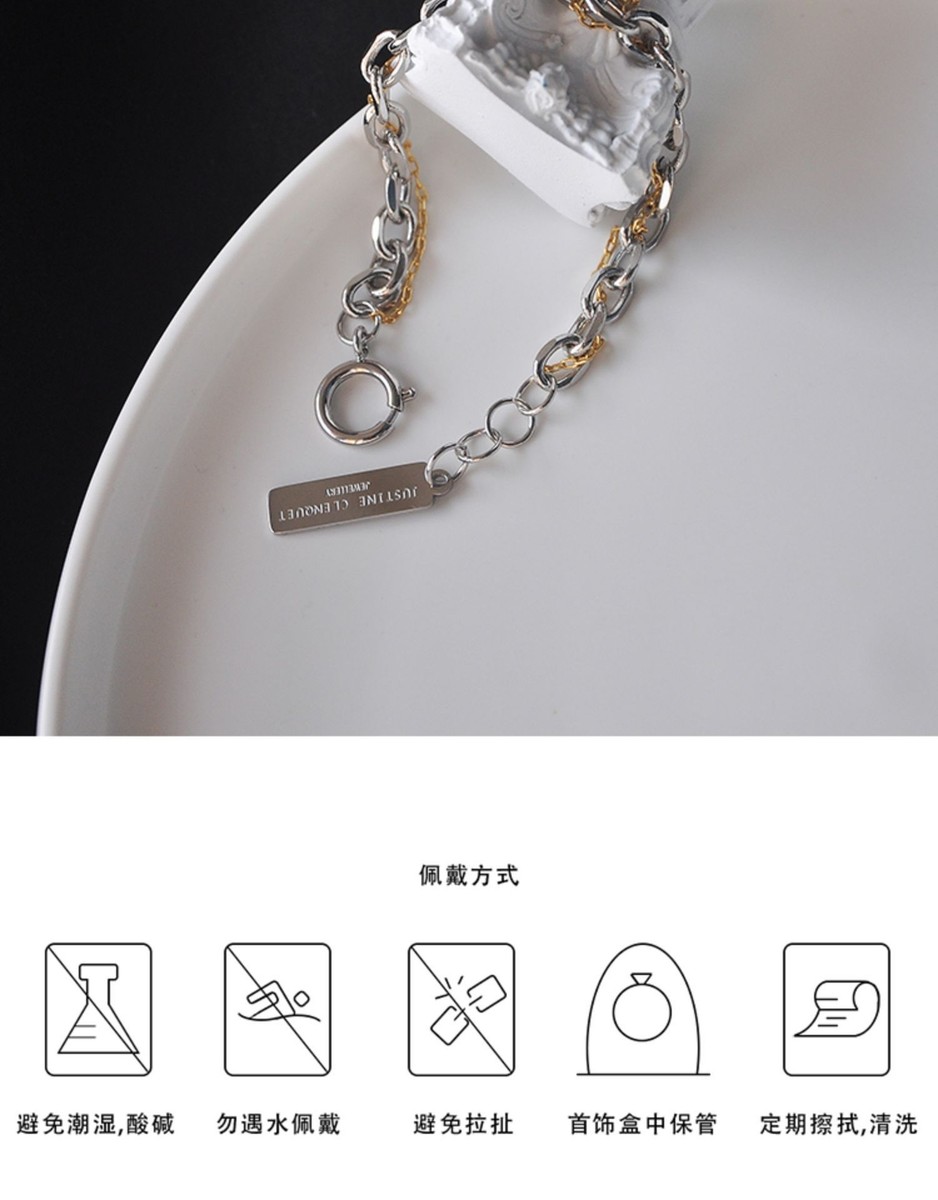 送料税込【Justine Clenquet】Shanon bracelet☆パーマネント♪ Justine Clenquet Shanon Bracelet in Palladium — Aggregate Supply