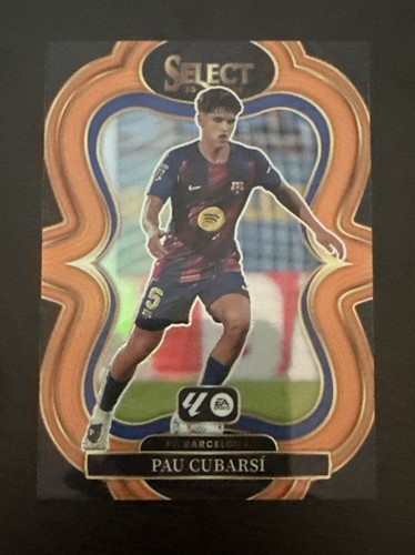 2025-26 Panini Select La Liga - Mezzanine Pau Cubarsi #108 Orange Prizm /75