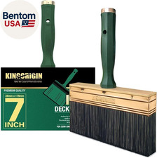 7 Inch Paint Brush, Quick Deck Brush with Threaded Handle for Extension Use, Pai