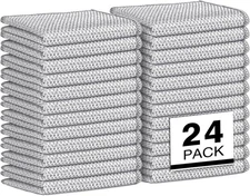 AIDEA Non Scratch Wire Dishcloth 24PK, Dishwashing Rag for 24 PK, Grey 