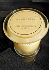 NATURELLE Lemon Leaf & Lavender Candle 60 hr burn Time  New