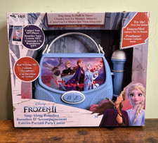 Disney Frozen II 2 Sing Along Boombox Real Microphone Built in Music Player MP3