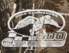 NASCAR Duck Commander 500 Tshirt Camouflage XL Distressed New TX Motor Speedway