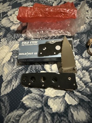 Cold Steel Knive 11HCMS Hold Out III CTS XHP Free Shipping Old Open Blue Box !￼