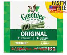 Greenies Original Teenie Natural Dental Care Dog Treats, 54 Oz Box 192 Treats 