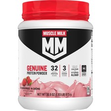 Muscle Milk Genuine Protein Powder, 1.93 Pound (Pack of 1), Strawberry  17.30 per gallon