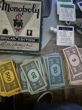 1950s Monopoly Box with Replacement Pieces
