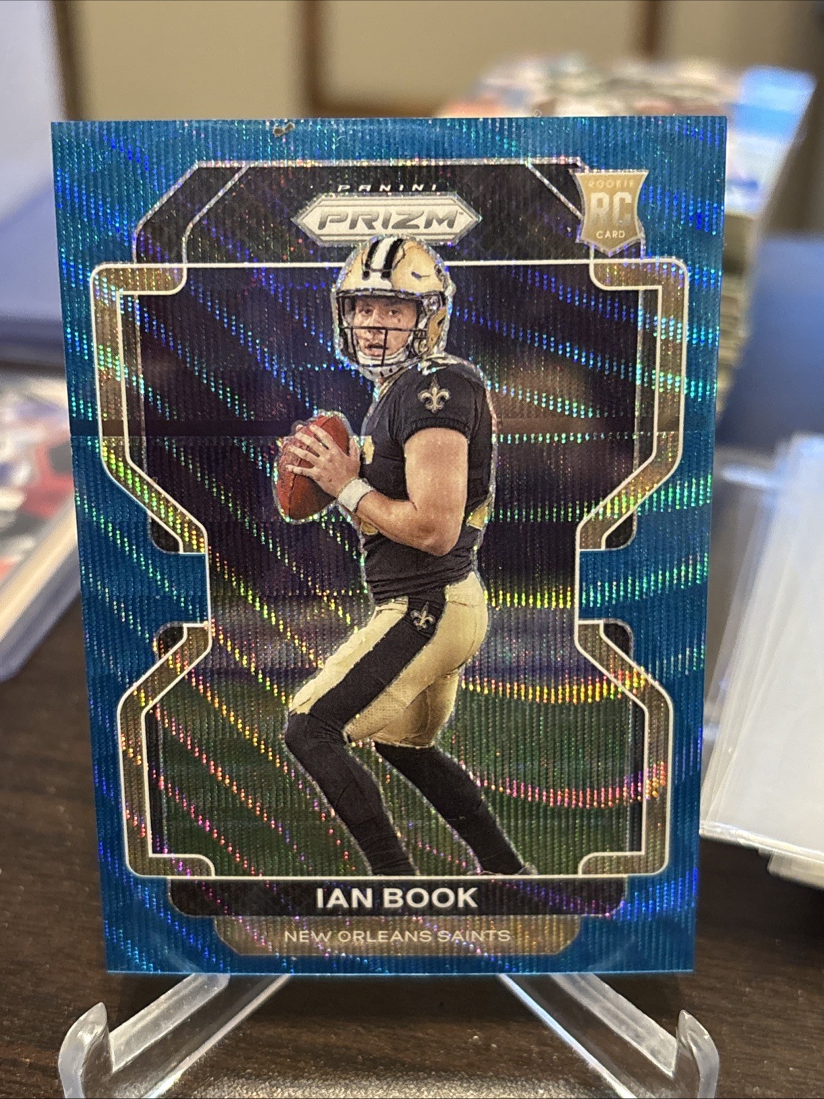 2021 Panini Prizm Rookie Blue Wave Prizm/199 Ian Book #357 Rookie RC dd1