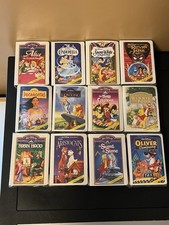 Lot of 12 McDonald's Walt Disney Masterpiece Collection VHS Happy Meal Toy 95-00