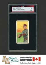 1909-1911 T206 OLD MILL BASEBALL TONY THEBO KSA 2 (GD)