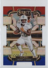2023 Panini Select Concourse Red & Blue Prizm Die-Cut De'Von Achane #63 1c9a