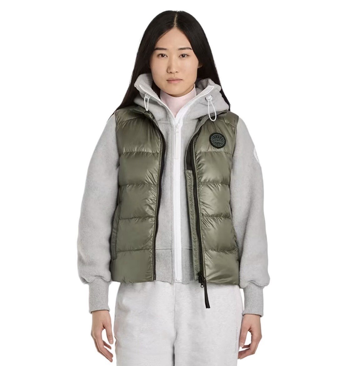 Canada Goose Smokey Sage Puffer Vest Unisex S Crofton Vest Black Label thumbnail 13