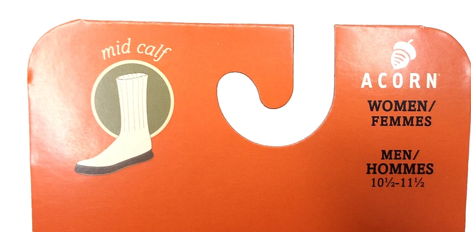 Calcetín Zapatilla ACORN, El Original, Olive Coast, Lana, EE. UU. Para Hombre XL 10.5-11.5 Foto 3 de 4
