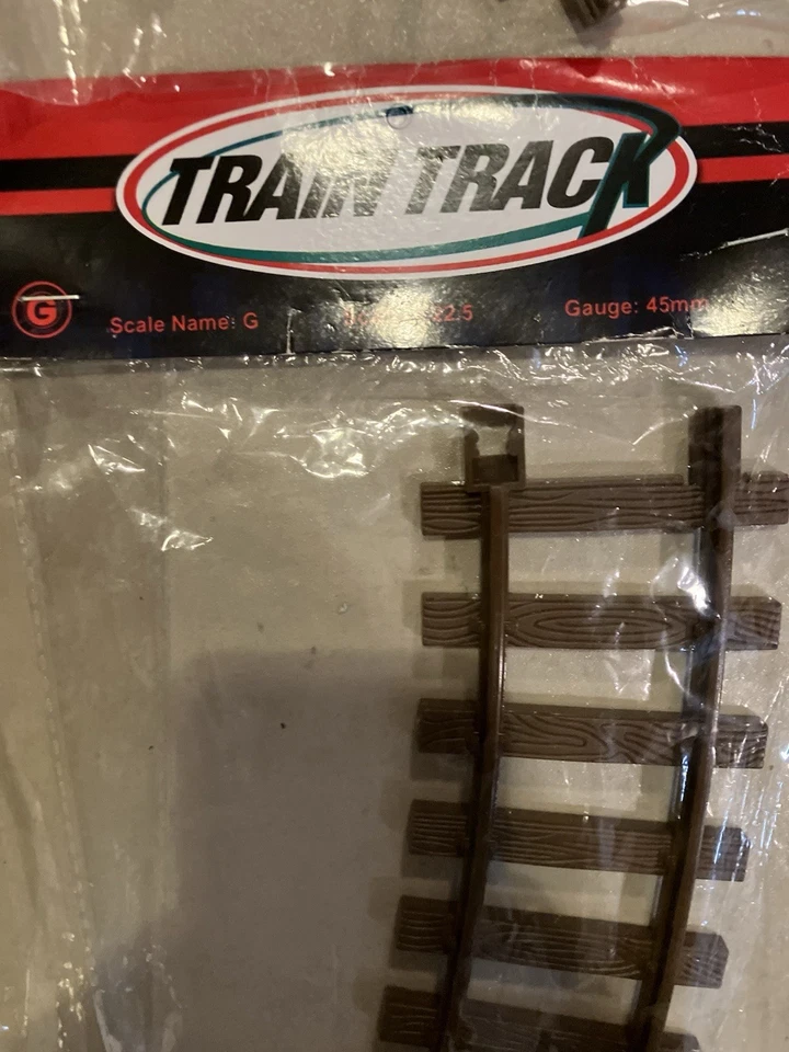LOTE GRANDE Calibre G 45mm Modelo Tren Pista Curvo Interruptor Recto Desvío 1:22.5 Foto 4 de 4