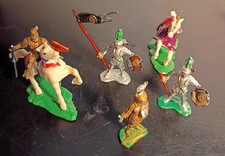 1960s Marx Medieval Knights. These are 1.5" Plastic Painted figures