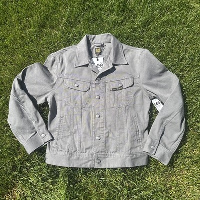 Lee x Alife Denim Gray Trucker Jacket Shop Art Museum Large But Pit 2 Pit Is 20 