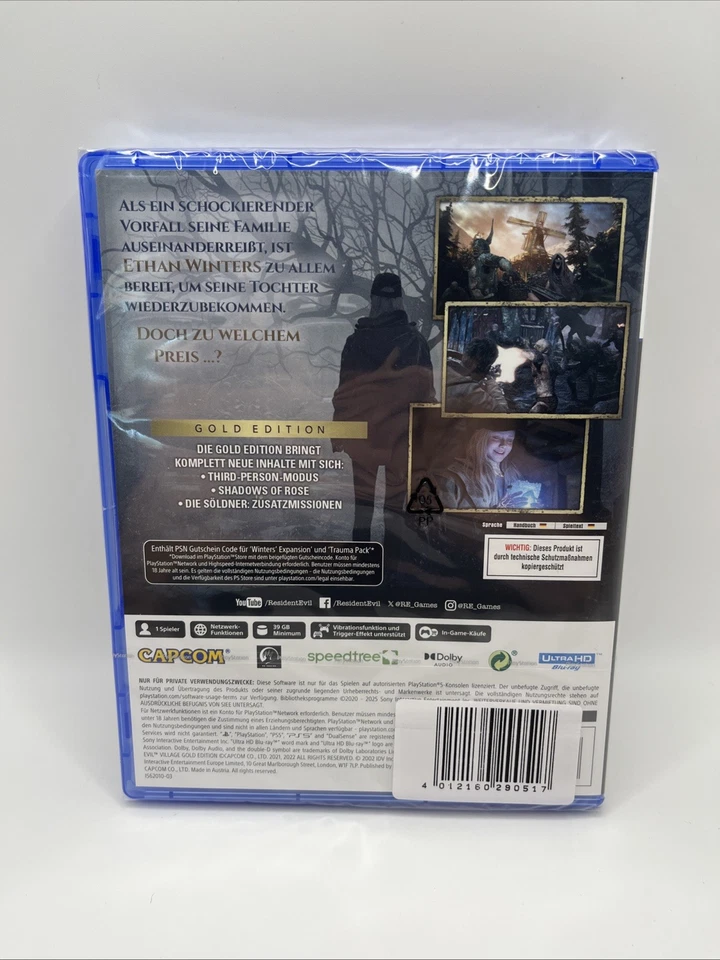 Resident Evil Village - Gold Edition (PlayStation 5, PS5), Brandneu - Bild 2 von 2
