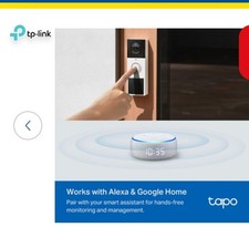 TP-Link Tapo D210 2K 3MP Video Doorbell Camera with Chime